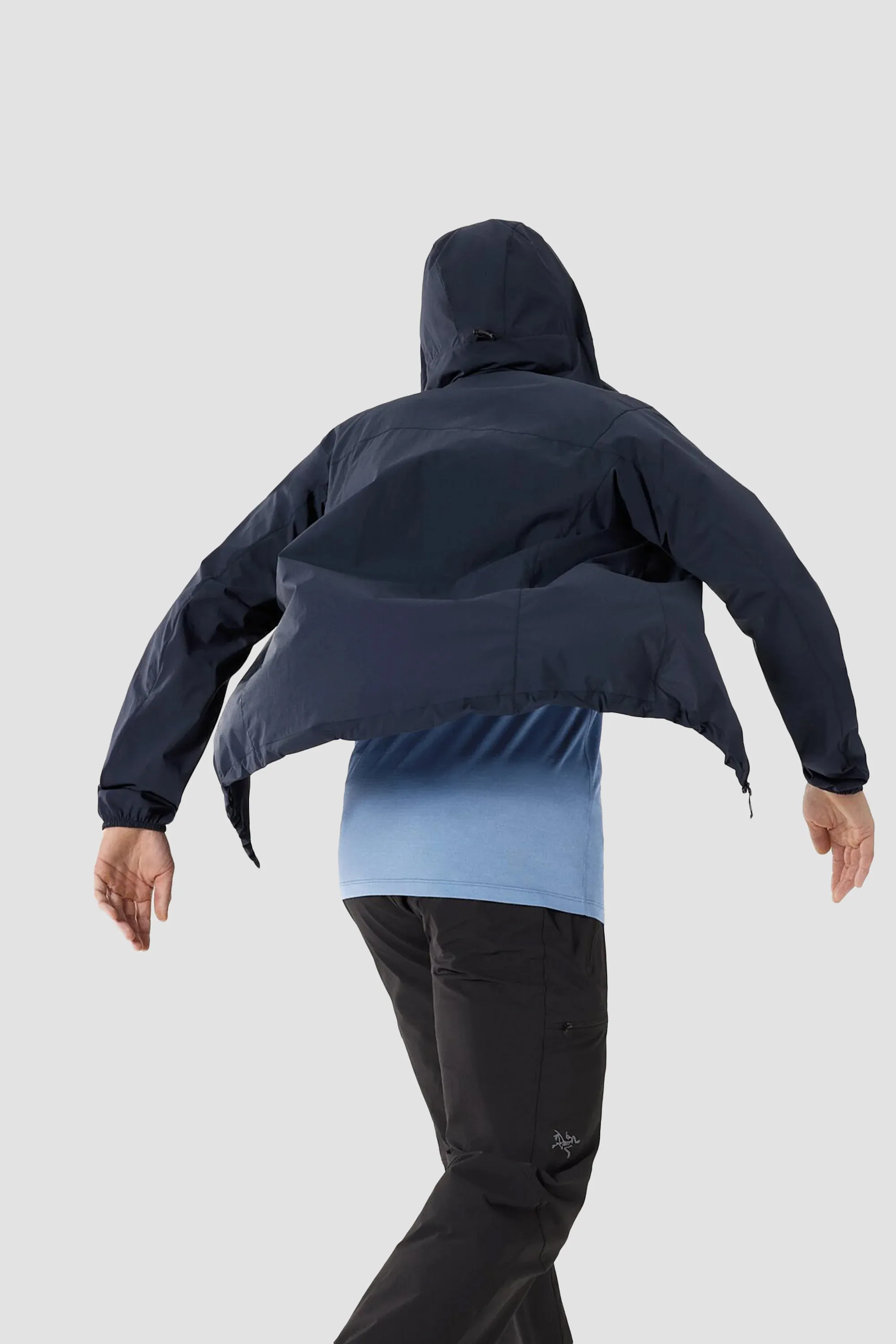 Mens Black Sapphire Squamish Hoody by Arcteryx - Weather Resistant and Durable Jacket