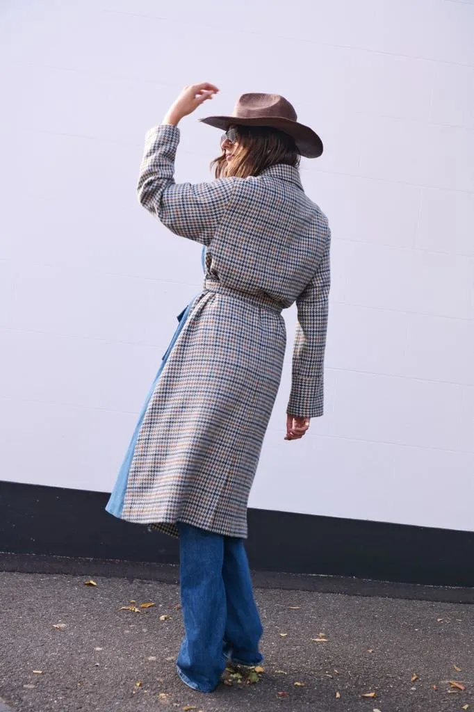 BARRY MADE Holmsen Trench denim check
