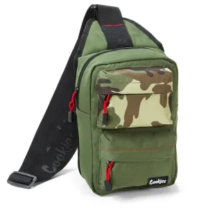 Cookies Rack Pack - Olive Smell-Proof Over-the-Shoulder Sling Bag