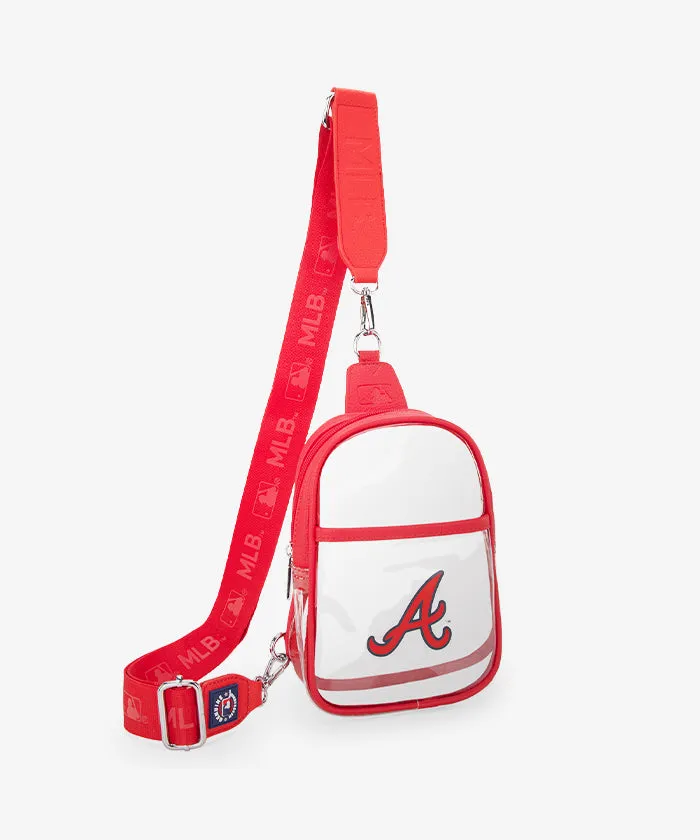 MLB Atlanta Braves Clear Mini Sling Stadium Bag