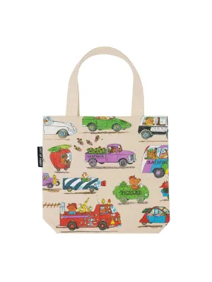 Out of Print Readers Mini Tote Bag: Richard Scarry's Cars and Trucks