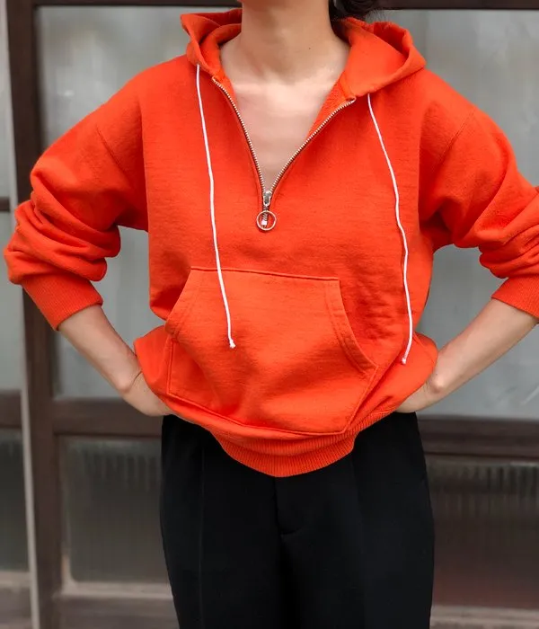 PHEENY/HALF ZIP PARKA(ORANGE)