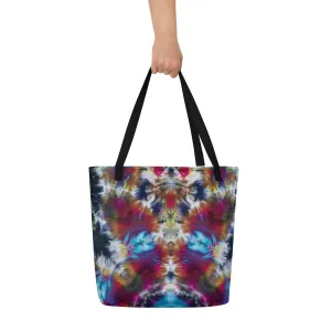 'Planet Wreath' All-Over Print Large Tote Bag