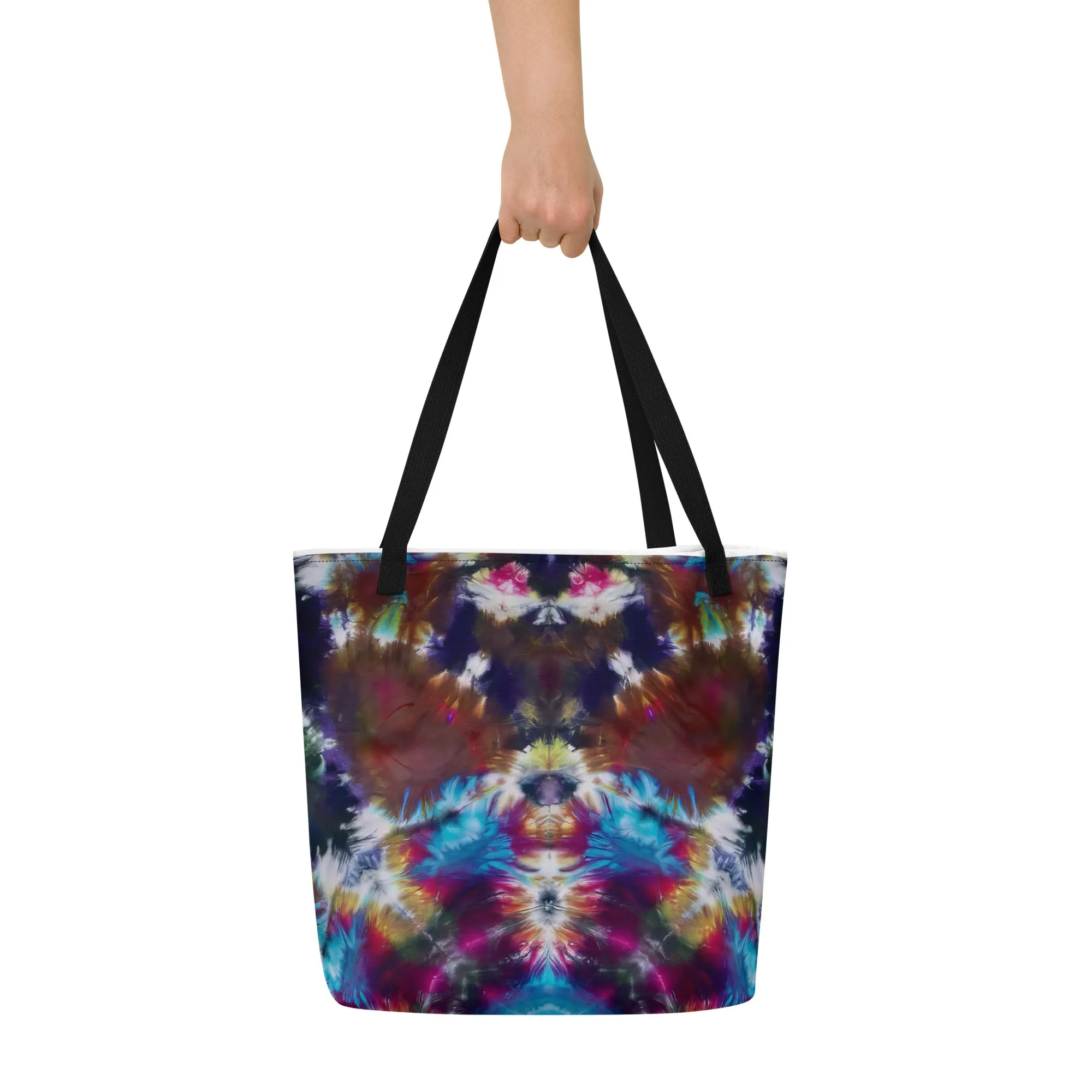 'Planet Wreath' All-Over Print Large Tote Bag