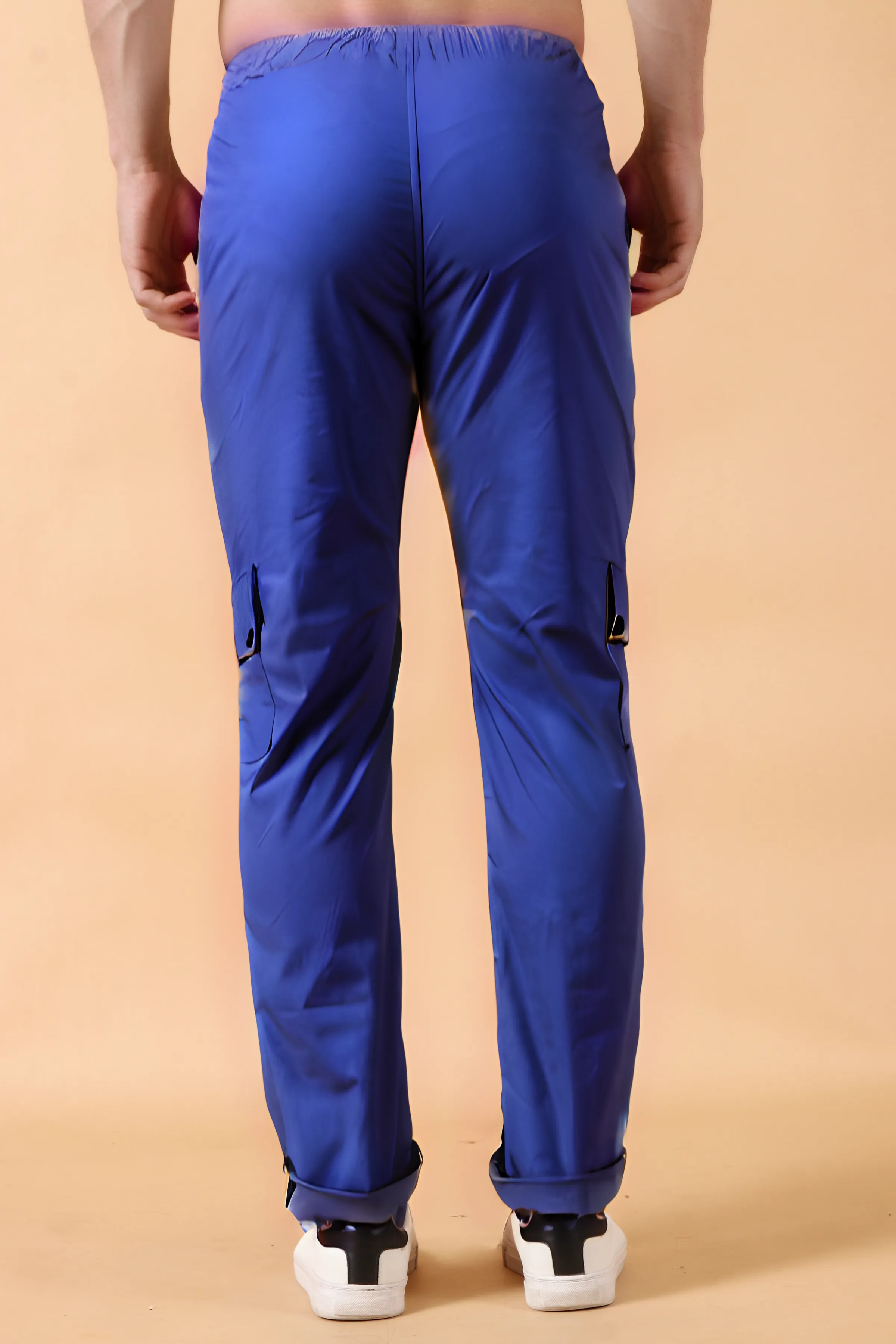 Royal Blue Cotton Cargo Pants