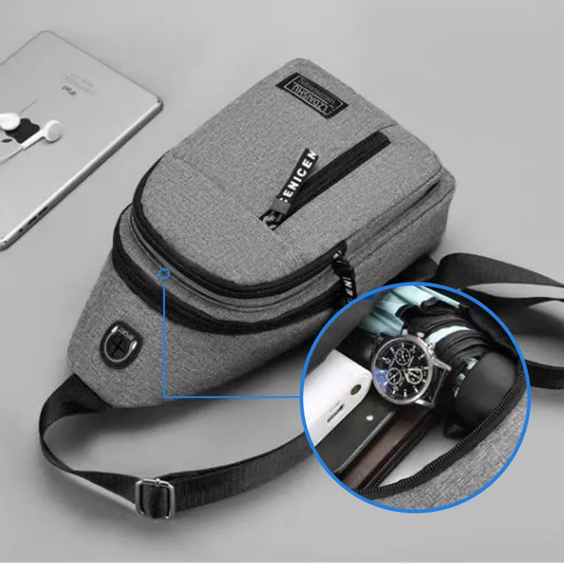 Sling Bag with USB Port