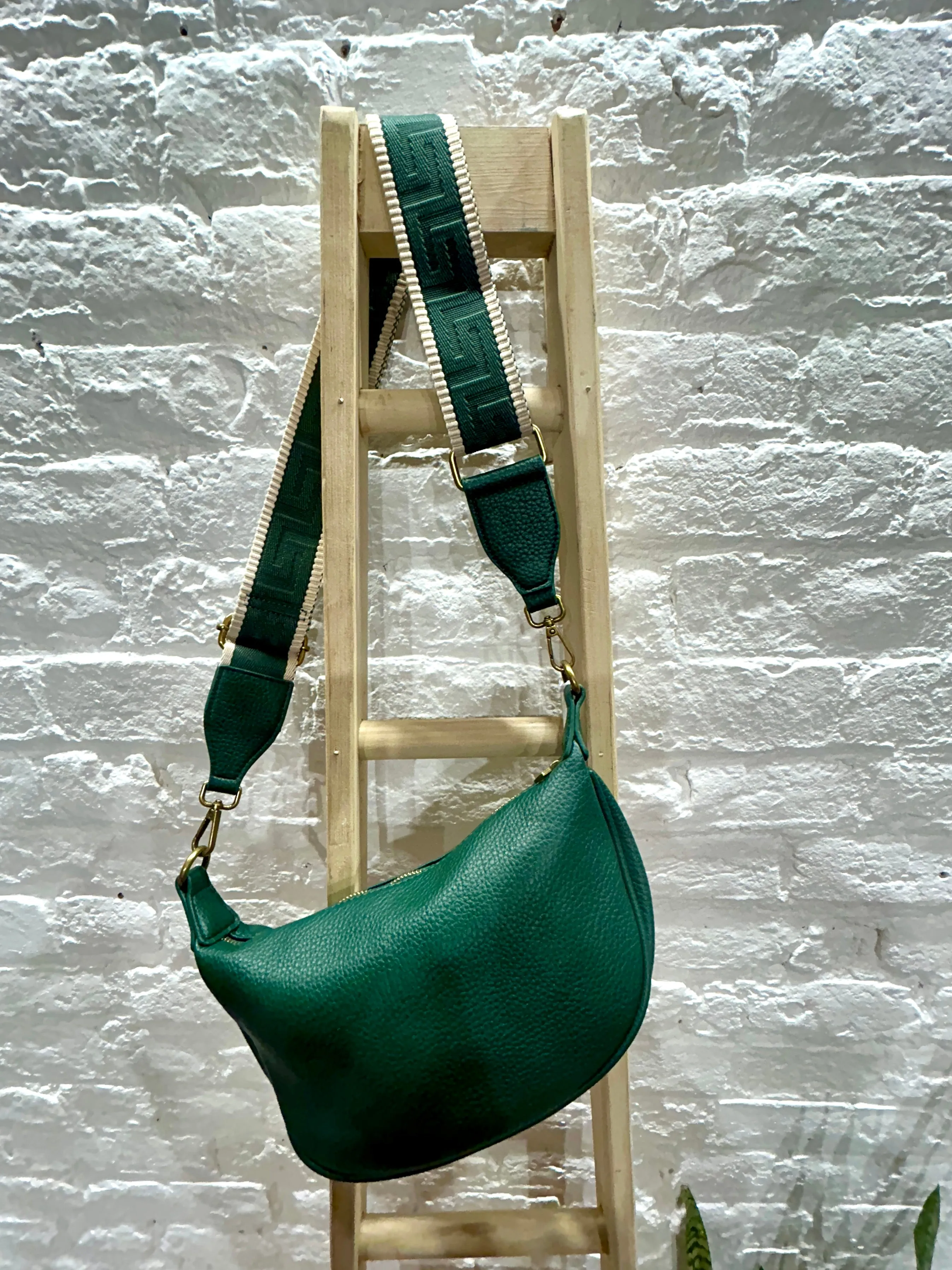 The Large Dagenham Sling Banana Bag With Changeable Thick Pattern Strap