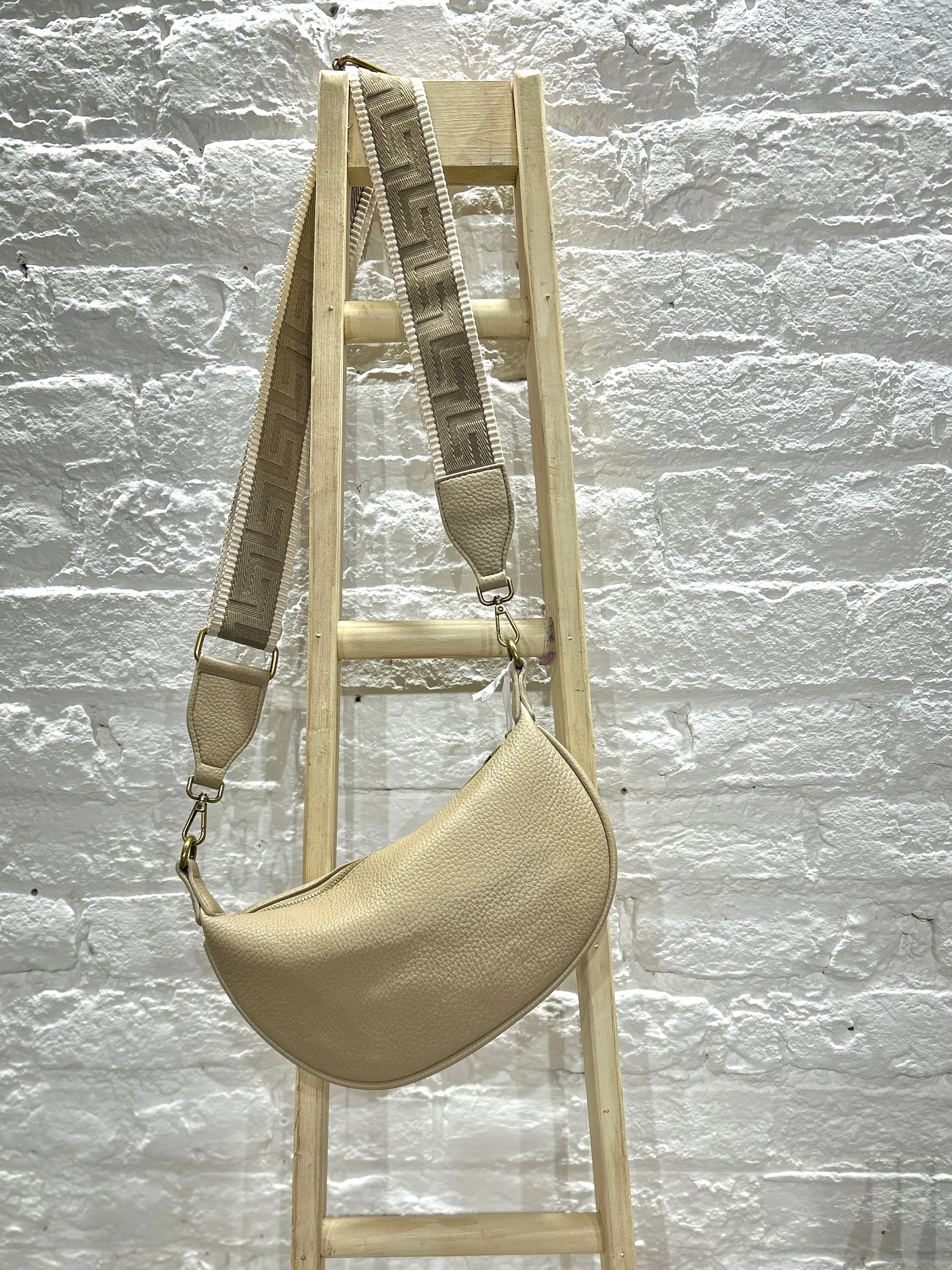 The Large Dagenham Sling Banana Bag With Changeable Thick Pattern Strap
