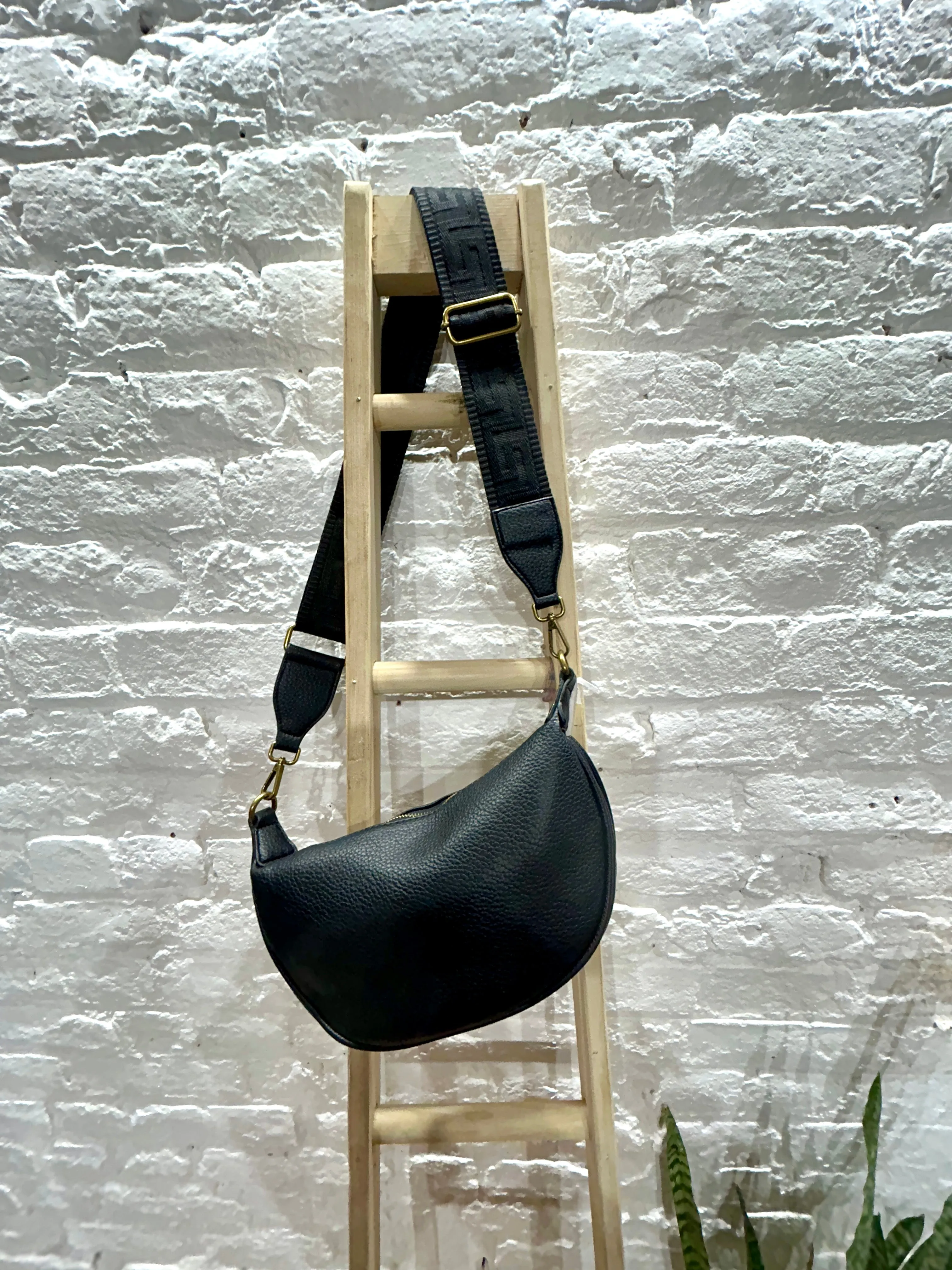 The Large Dagenham Sling Banana Bag With Changeable Thick Pattern Strap