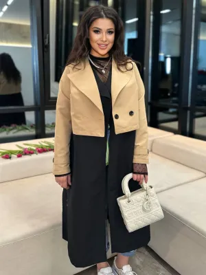 Trench coat and vest set
