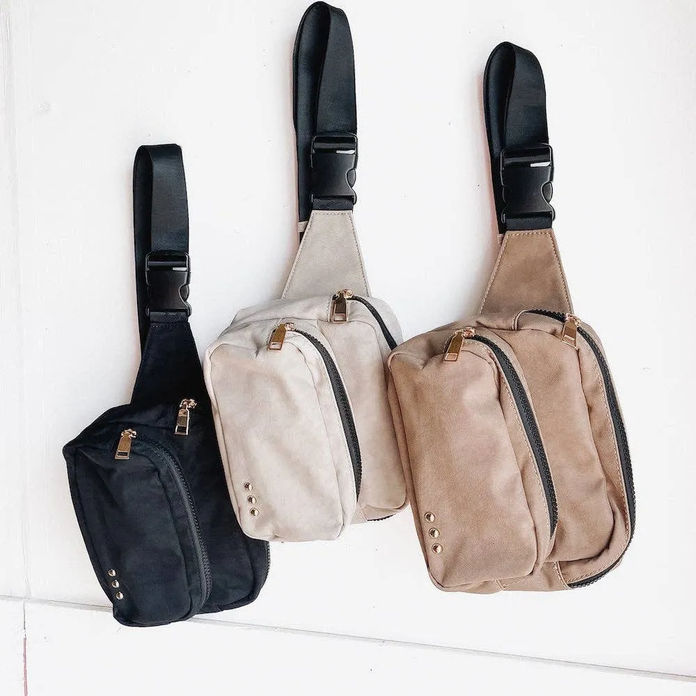 Tuscany Sling Bag: Khaki