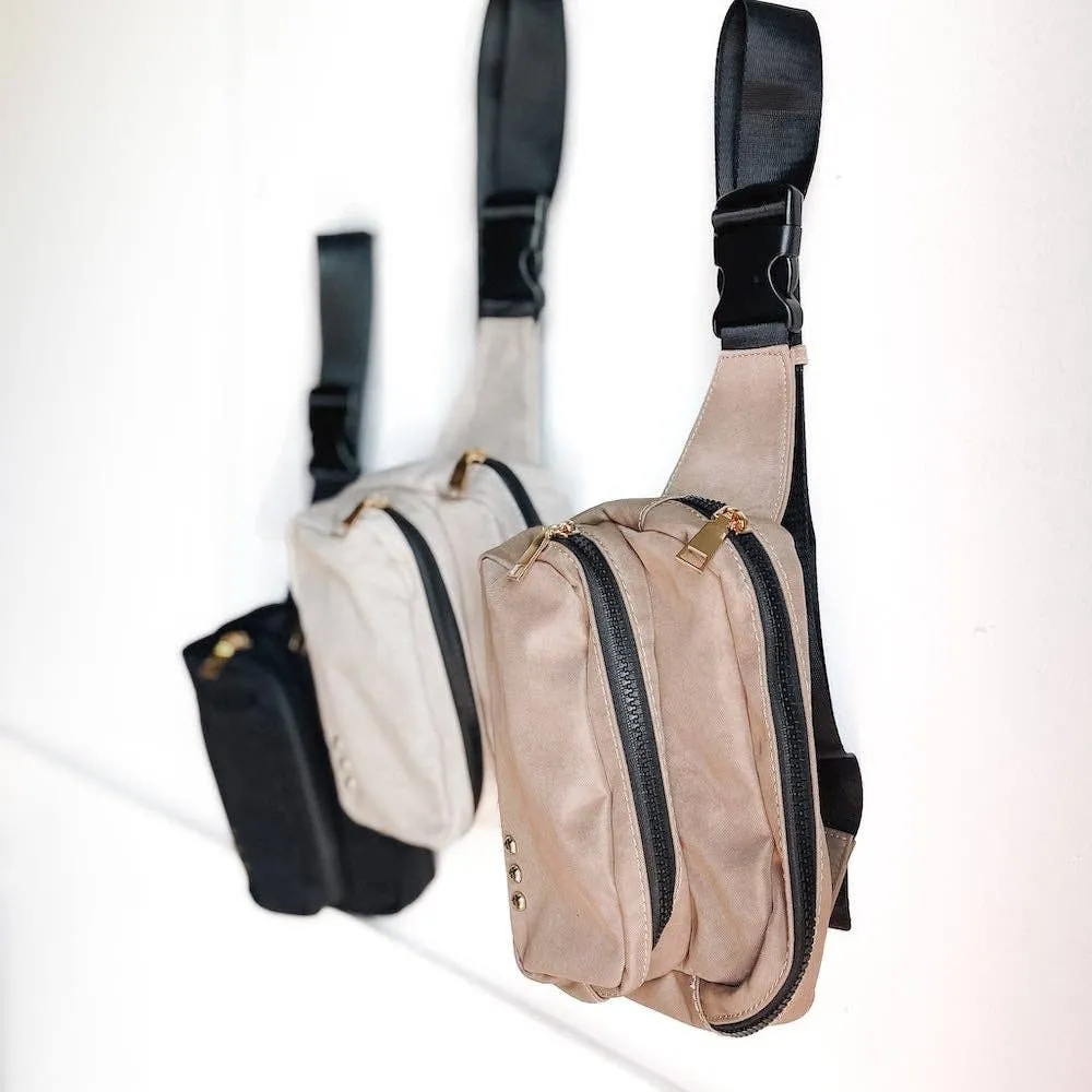 Tuscany Sling Bag: Khaki