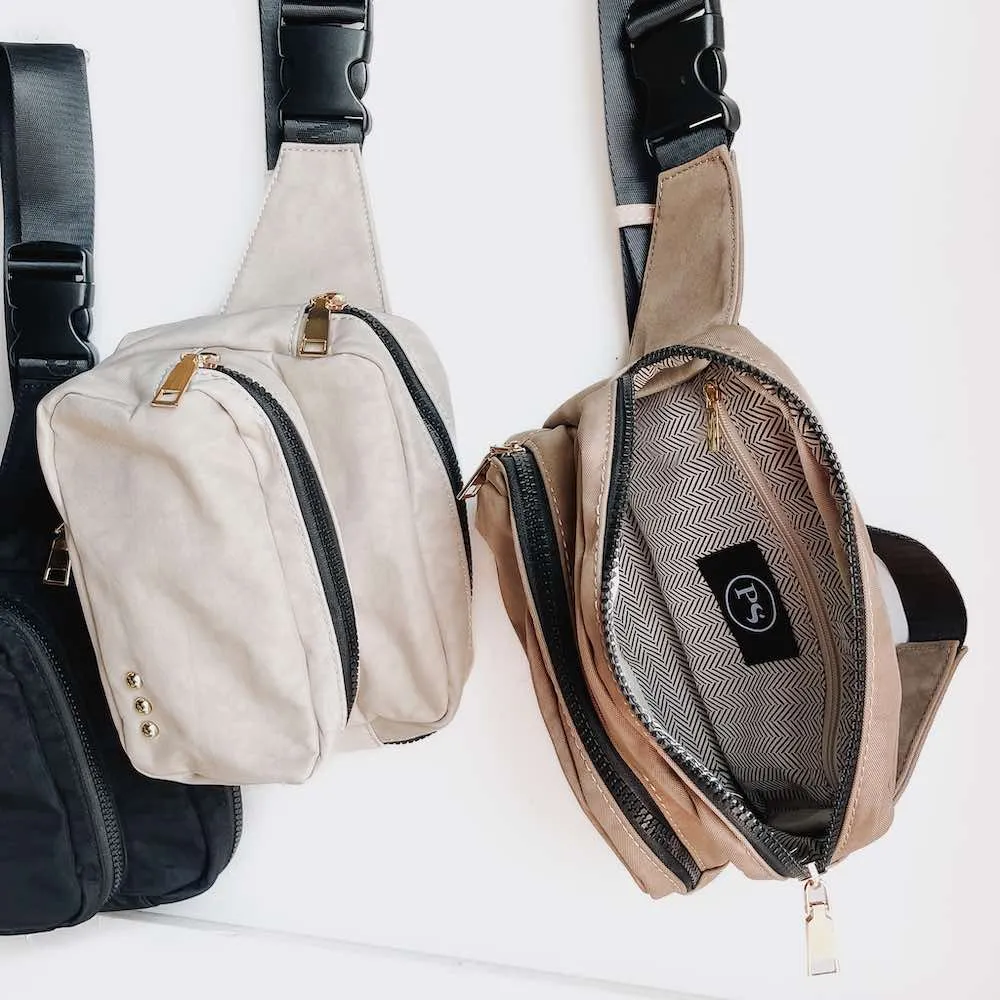 Tuscany Sling Bag: Khaki