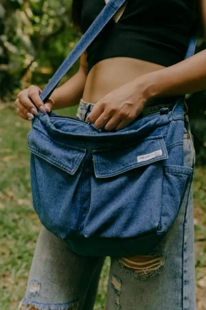 Unisex Mid Indigo Utility Bag