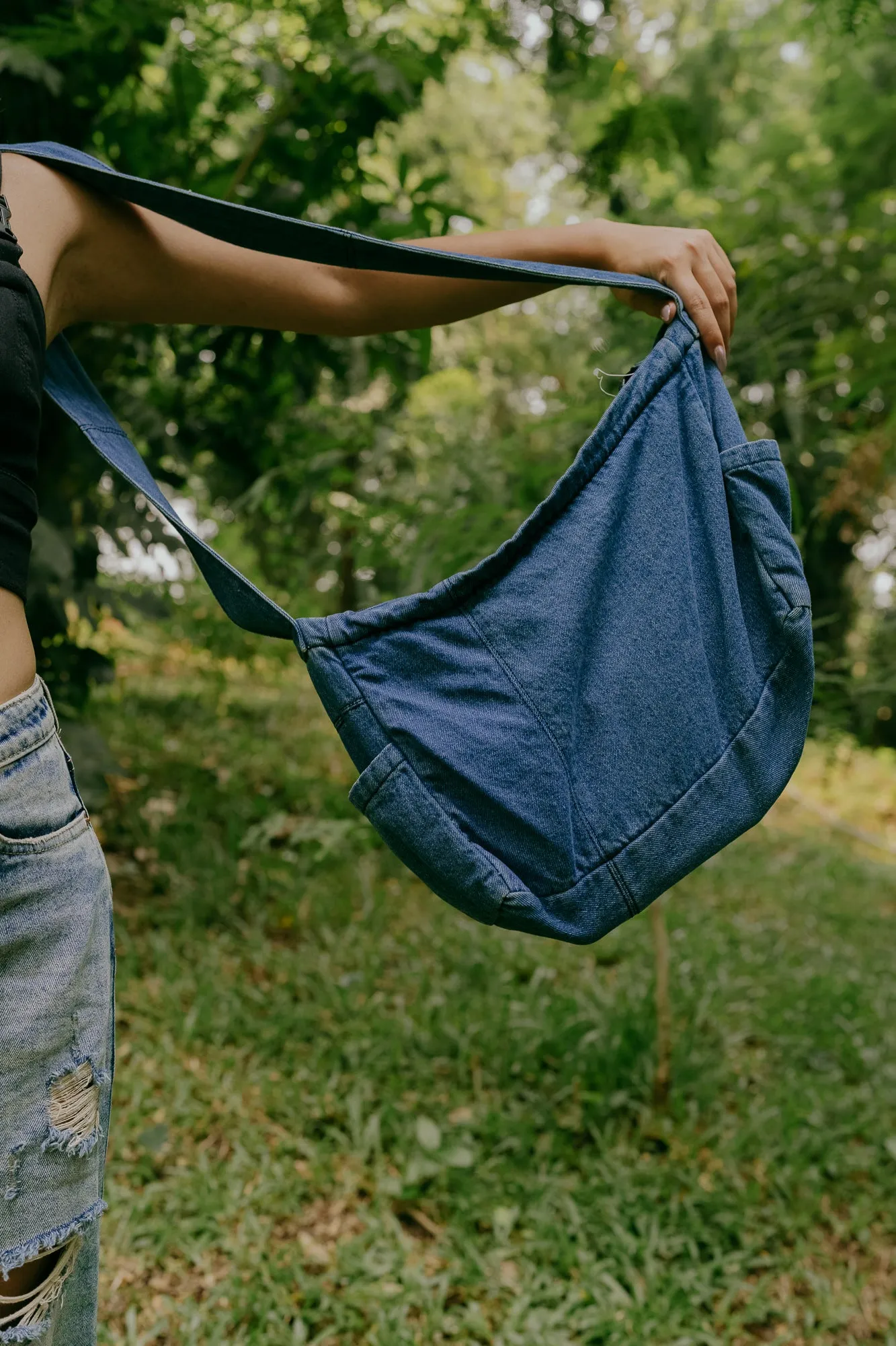 Unisex Mid Indigo Utility Bag