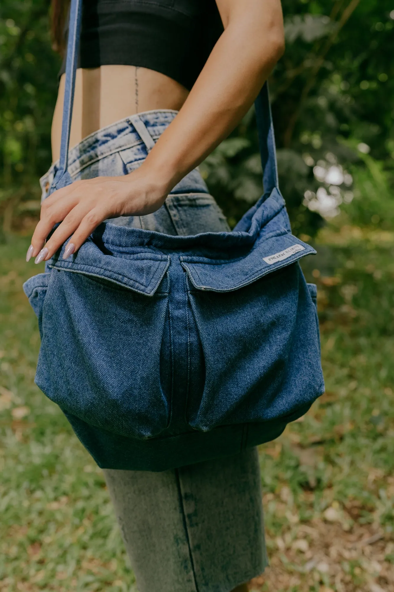 Unisex Mid Indigo Utility Bag