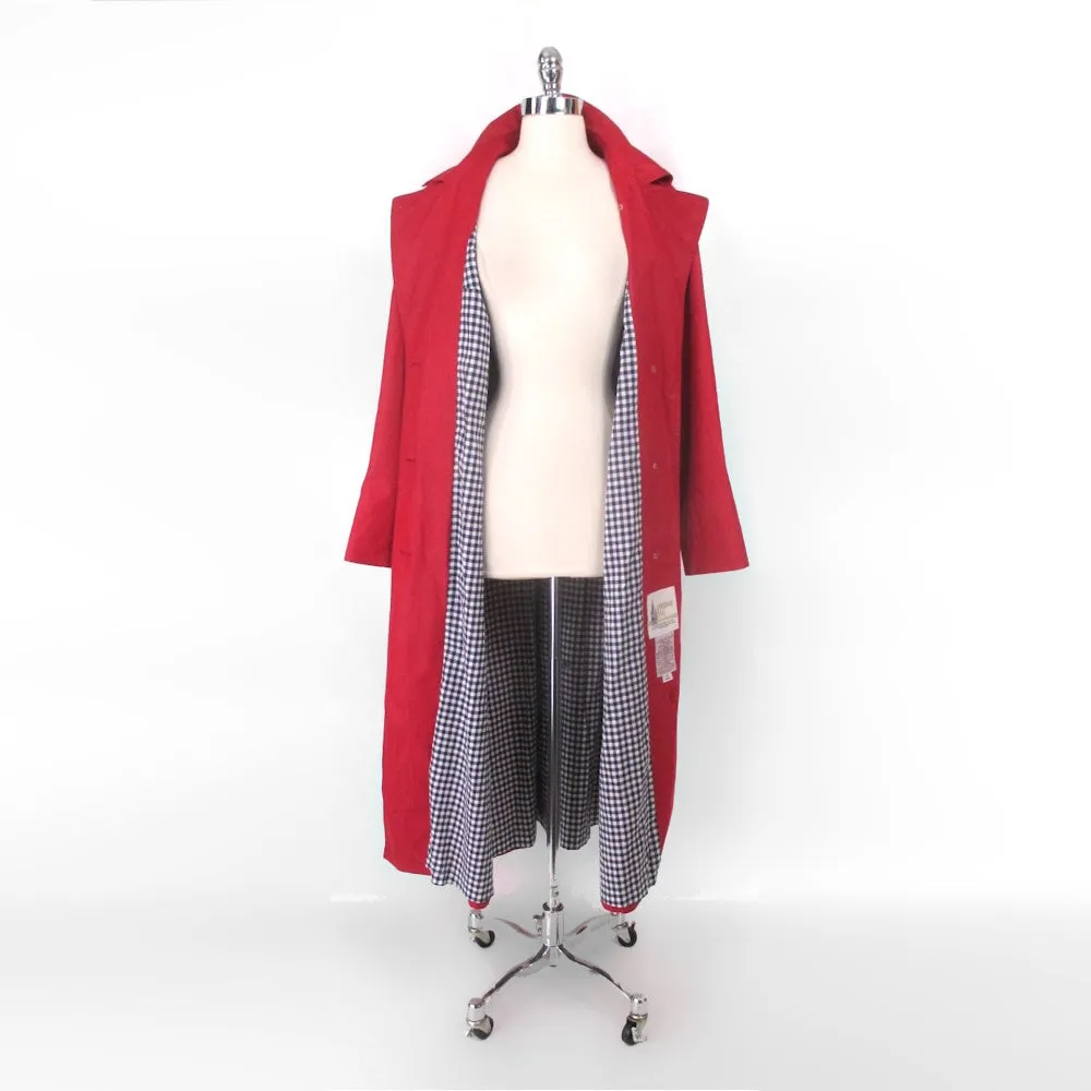 Vintage London Fog Red Trench Coat 10 R M
