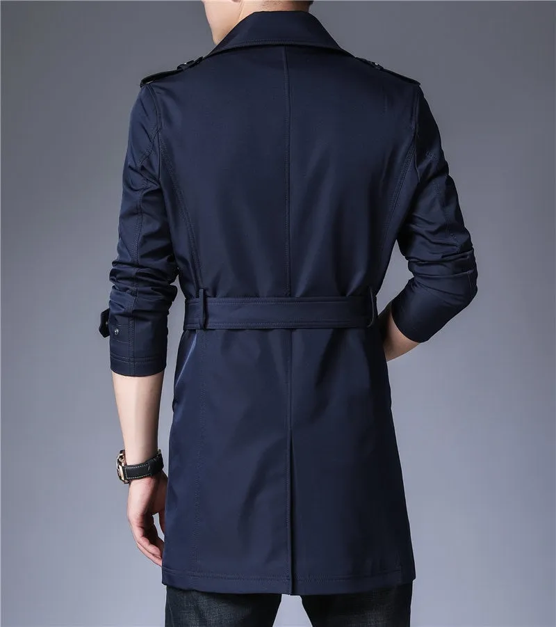 West Louis Business Trench Windbreaker Overcoat