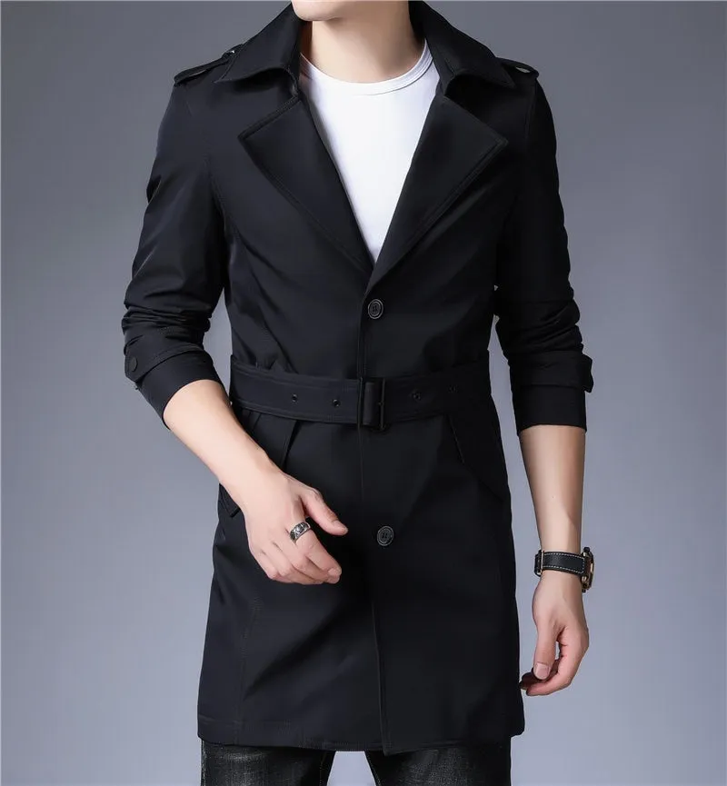 West Louis Business Trench Windbreaker Overcoat
