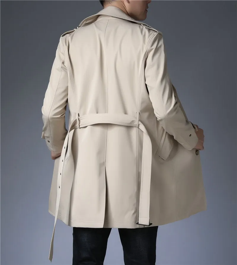 West Louis Business Trench Windbreaker Overcoat