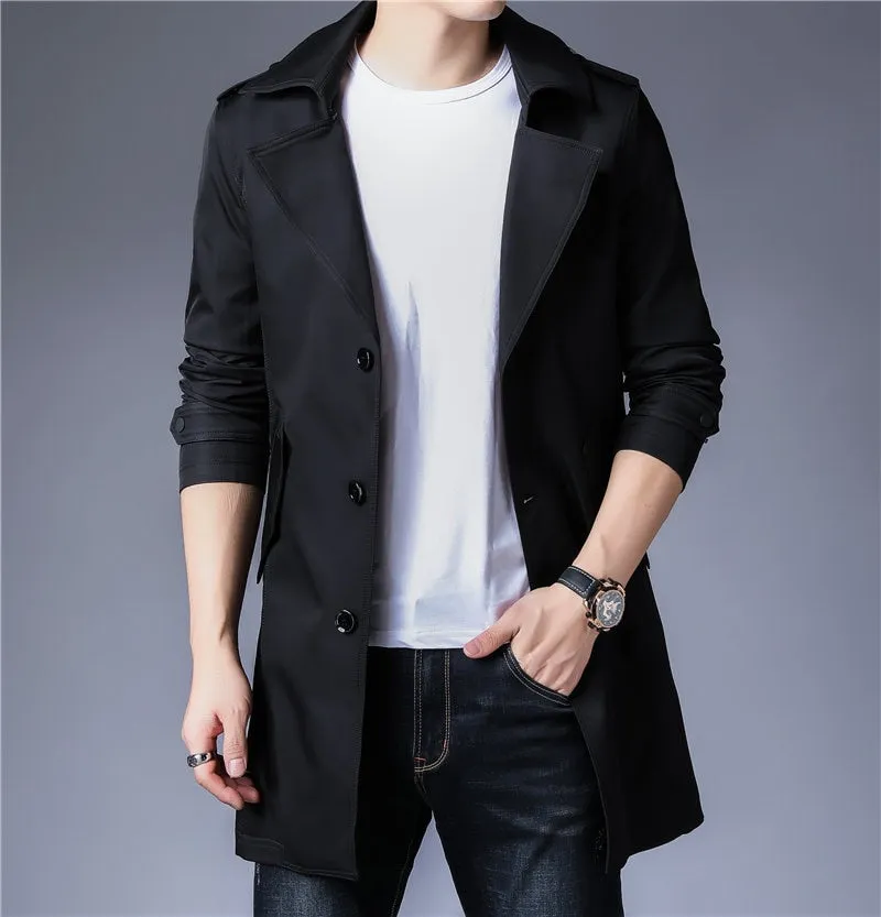 West Louis Business Trench Windbreaker Overcoat