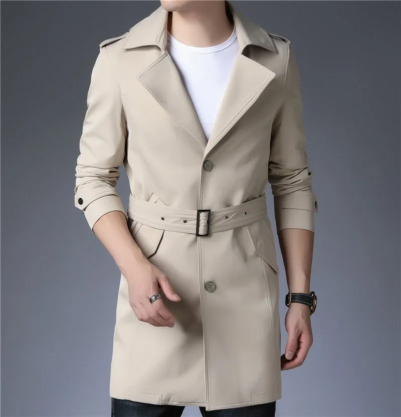West Louis Business Trench Windbreaker Overcoat
