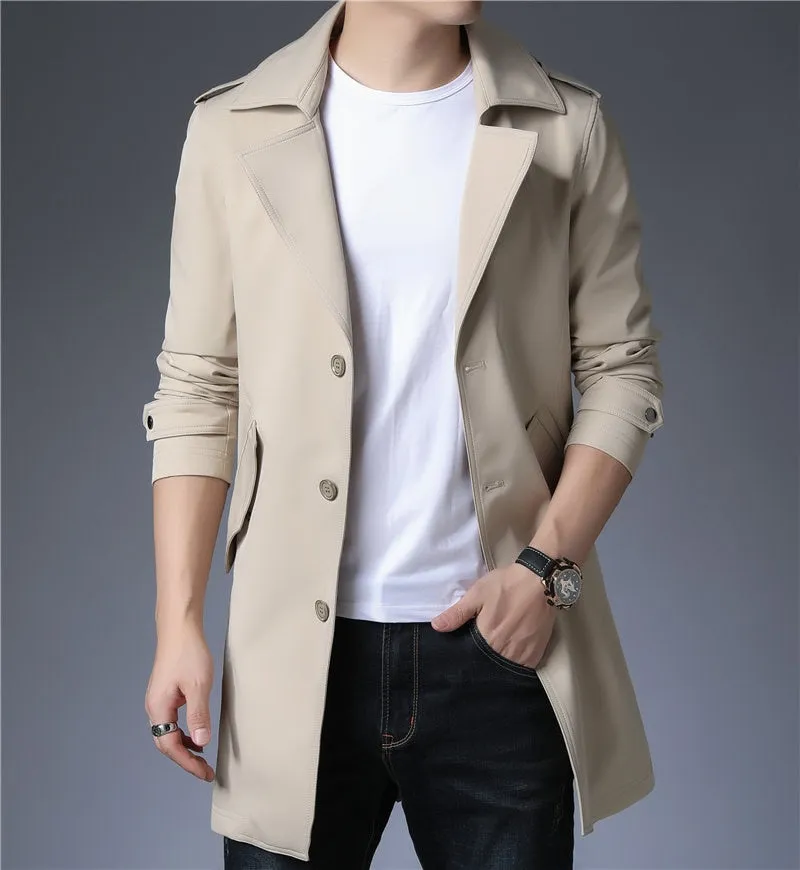 West Louis Business Trench Windbreaker Overcoat