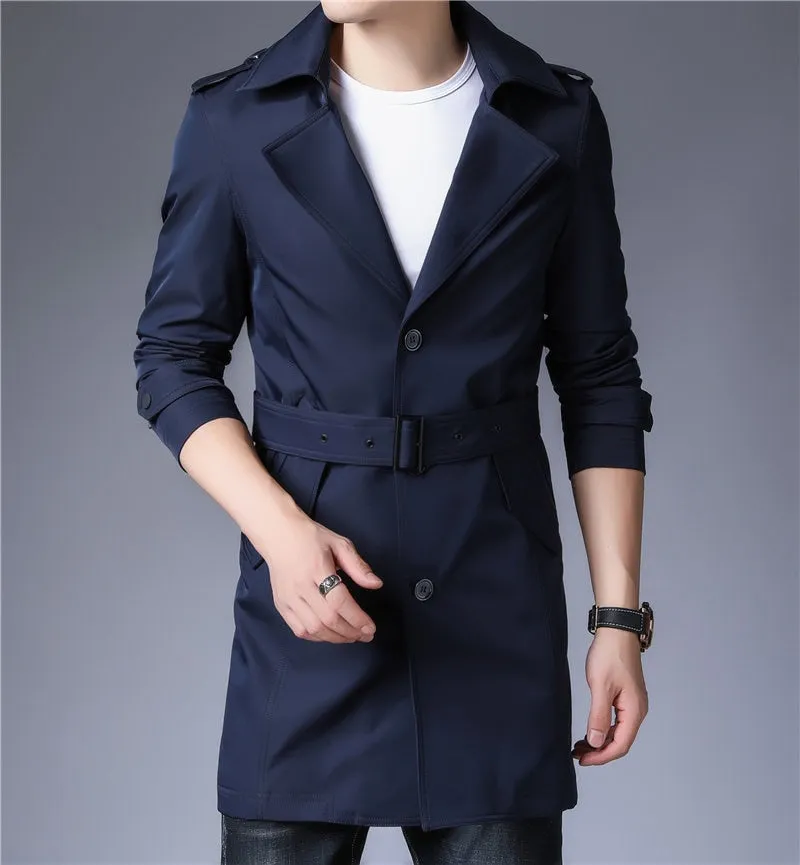 West Louis Business Trench Windbreaker Overcoat