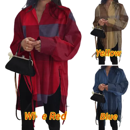 Women Asymmetrical Casual Long Sleeve Oversize Shirt