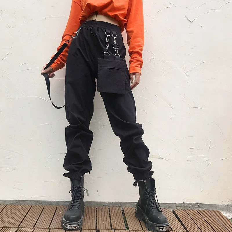 Women High Waist Streetwear Cargo Pants