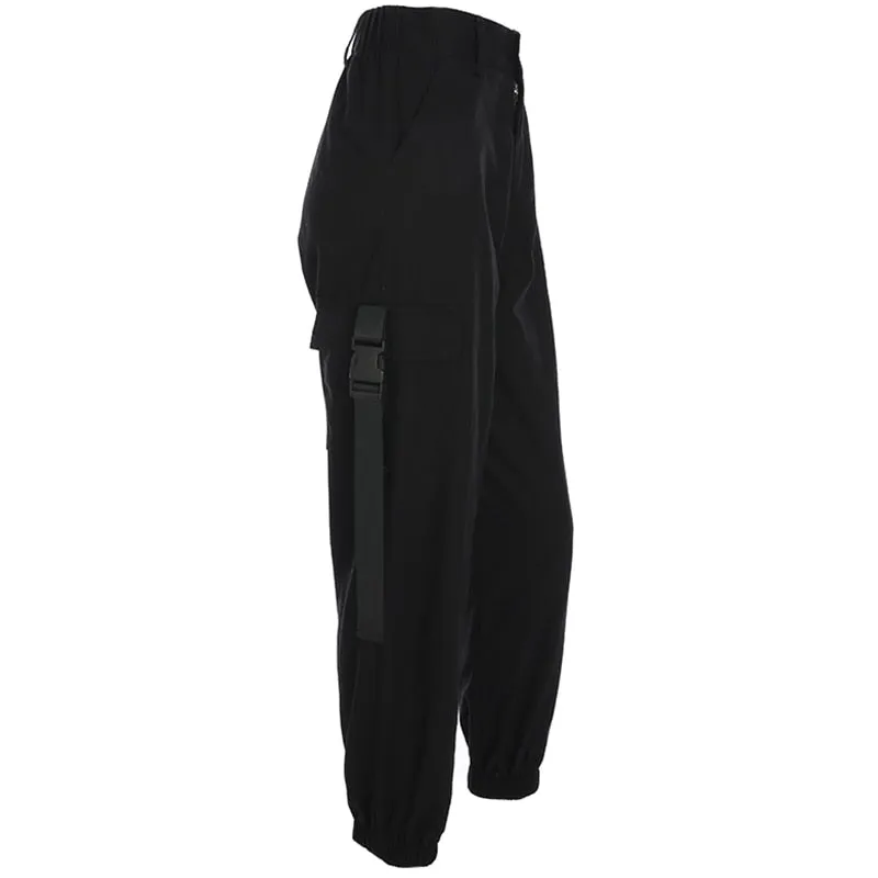 Women High Waist Streetwear Cargo Pants