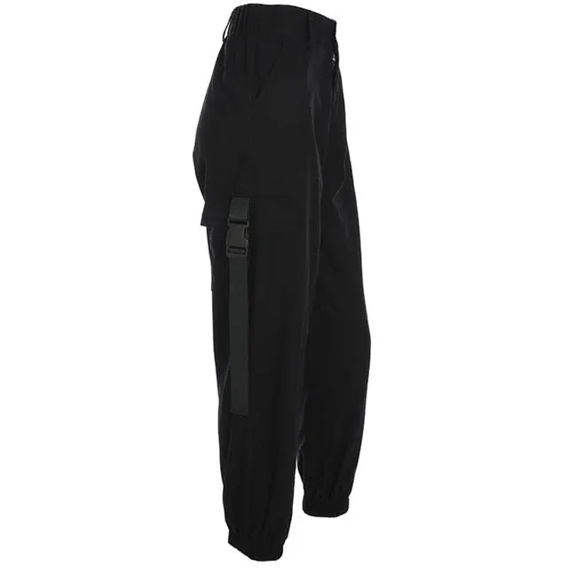 Women High Waist Streetwear Cargo Pants