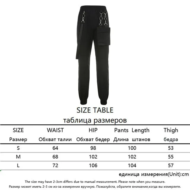 Women High Waist Streetwear Cargo Pants